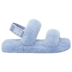 Girls' Grade School - UGG Oh Yeah Slides - Blue/Blue/Blue