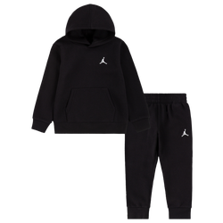 Boys' Toddler - Jordan Brooklyn Fleece Pullover Set - Black/Black