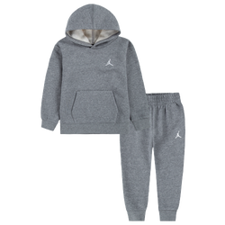 Boys' Toddler - Jordan Brooklyn Fleece Pullover Set - Gray/Carbon Heather