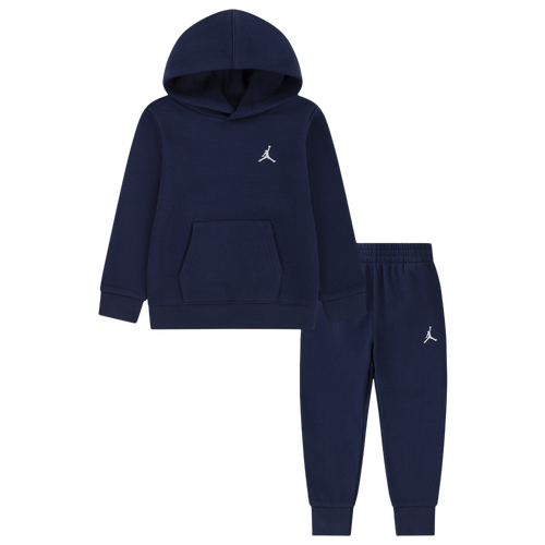 

Boys Jordan Jordan Brooklyn Fleece Pullover Set - Boys' Toddler Midnight Navy/Navy Size 2T