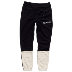 Men's - Section 35 Color Block Fleece Pants  - White/Black