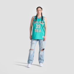 Men's - Mitchell & Ness X S35 Jersey  - Teal/White