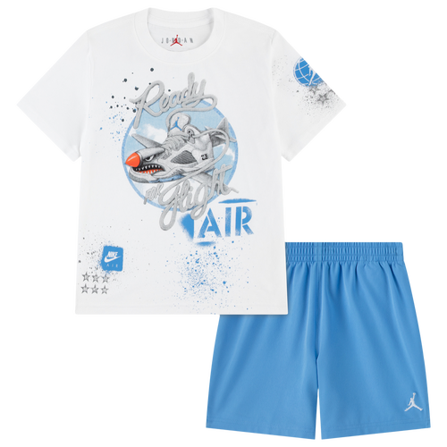 Jordan Kids' Boys   Air  5 Retro Shorts Set In White