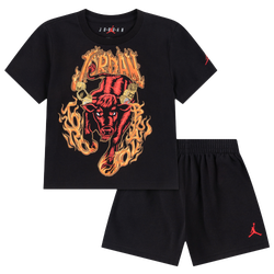 Boys' Toddler - Jordan Torro Bravo Retro Shorts Set - Black/Red
