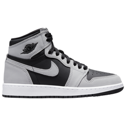 Boys' Grade School - Jordan Retro 1 High OG - White/Black/Grey
