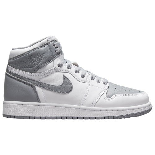 Jordan Boys  Retro 1 High Og In White/grey