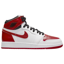 Boys' Grade School - Jordan Retro 1 High OG - Red/White/Black