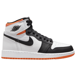 Boys' Grade School - Jordan Retro 1 High OG - White/Black/Orange