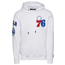 Pro Standard 76ers Hoodie - Men's White/Blue/Red