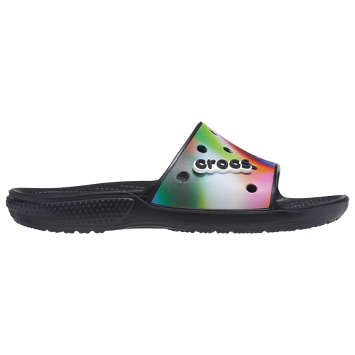 

Crocs Mens Crocs Classic Slides - Mens Shoes Black/Multi Size 11.0