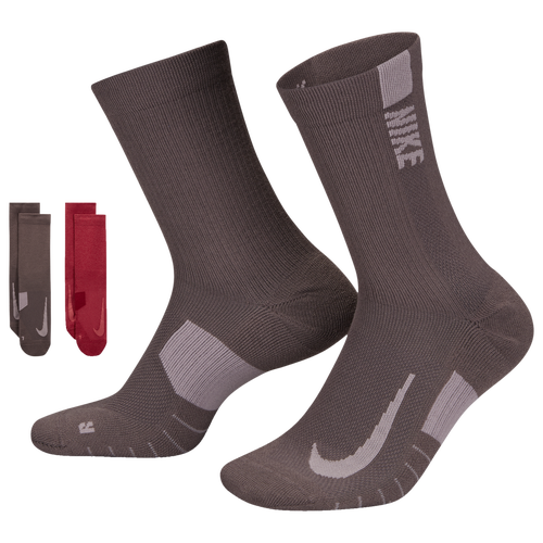 

Nike Mens Nike Multiplier Crew 2 Pack - Mens Archaeo Pink/Multi Size L