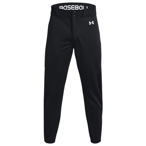 

Under Armour Mens Under Armour Utility Baseball Pants Closed - Mens Black/White Size L