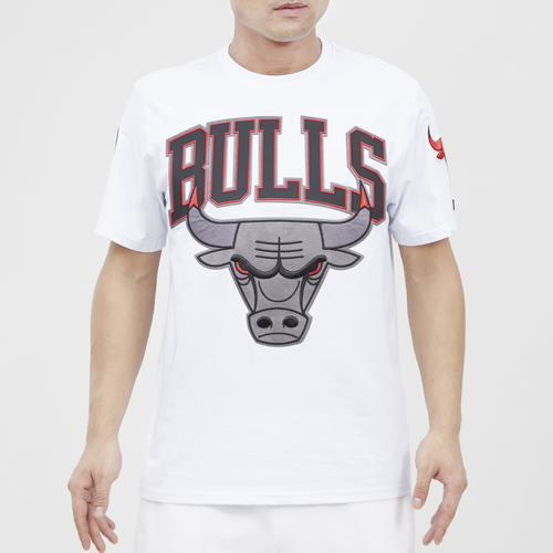 

Pro Standard Mens Chicago Bulls Pro Standard Bulls T-Shirt - Mens White/Black Size S