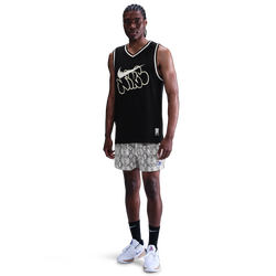 Men's - Nike Dri-FIT 5in Mesh Paint Short  - Sail/Flat Pewter/Black