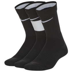 Boys' Grade School - Nike 3 Pack Elite Crew Socks  - Black/White