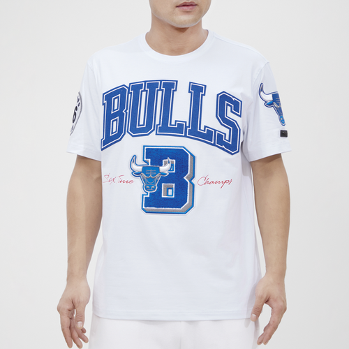 

Pro Standard Mens Chicago Bulls Pro Standard Bulls T-Shirt - Mens White/Blue Size M