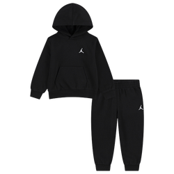 Boys' Toddler - Jordan Brooklyn Fleece Pullover set - Black/Black