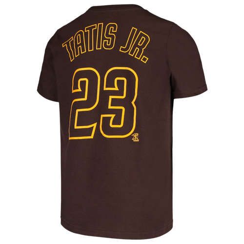

Boys Nike Nike Padres Player Name & Number T-Shirt - Boys' Grade School Brown Size M
