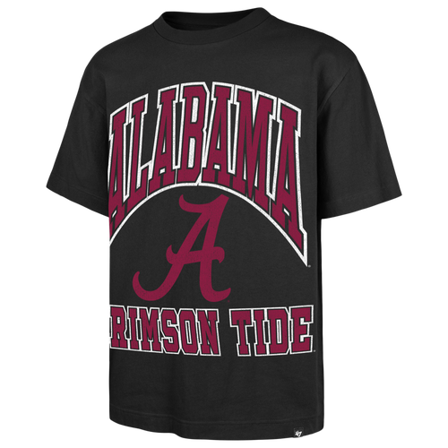47 Brand Mens Alabama Crimson Tide Big Short Sleeve T-Shirt - - Black