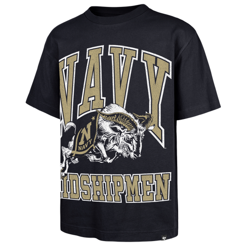 47 Brand Mens Navy Midshipmen Big Short Sleeve T-Shirt - - Navy