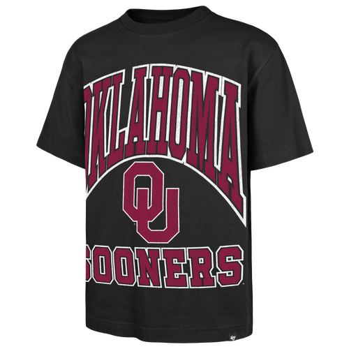 47 Brand Mens Oklahoma Sooners Big Short Sleeve T-Shirt - - Black