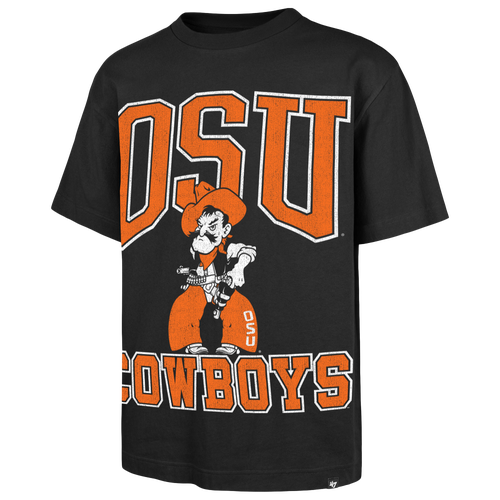 47 Brand Mens Oklahoma State Cowboys Big Short Sleeve T-Shirt - - Black