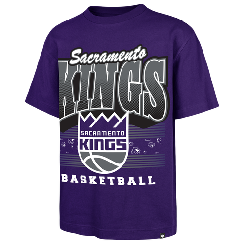 47 Brand Mens Sacramento Kings NBA Sacromento Kings Handcheck Foundation T - - Purple Size XXL