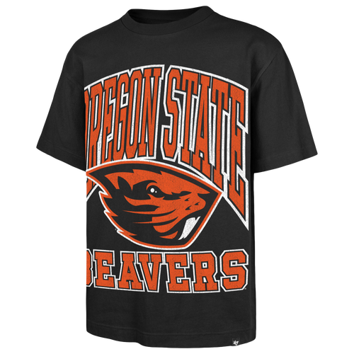 47 Brand Mens Oregon State Beavers Big Short Sleeve T-Shirt - - Black