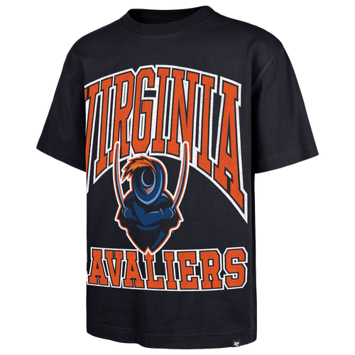 47 Brand Mens Virginia Cavaliers Big Short Sleeve T-Shirt - - Navy