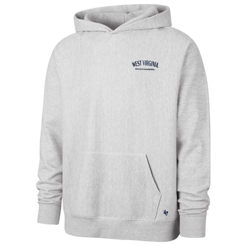 47 Brand Mens West Virginia Mountaineers Constant Hoodie - - Gray
