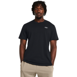 Men's - Under Armour HW LC Patch Short Sleeve  - Black/White