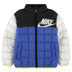 Boys' Toddler - Nike Colorblock Futura Puffer - White/Comet Blue