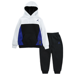 Boys' Toddler - Jordan Air Triple Block Pullover Set - White/Germain Blue/Black