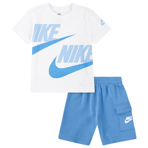 Nike Boys Preschool   Hbr Cargo Shorts Set In Blue Beyond