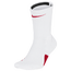 Nike Elite Crew Socks White/University Red