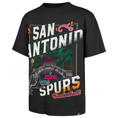 47 Brand Mens San Antonio Spurs Spurs Regional Foundation T-Shirt - - Black