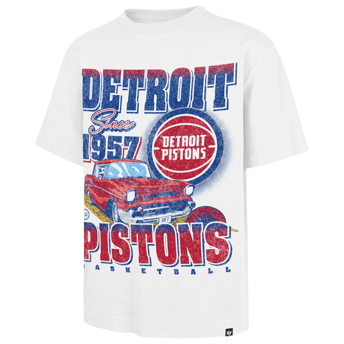 47 Brand Mens Detroit Pistons Pistons Regional Foundation T-Shirt - - White