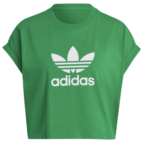 

adidas Originals Womens adidas Originals Short T-Shirt - Womens Green/White Size S