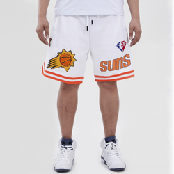 Men's - Pro Standard Suns Team Logo Pro Shorts - White/White