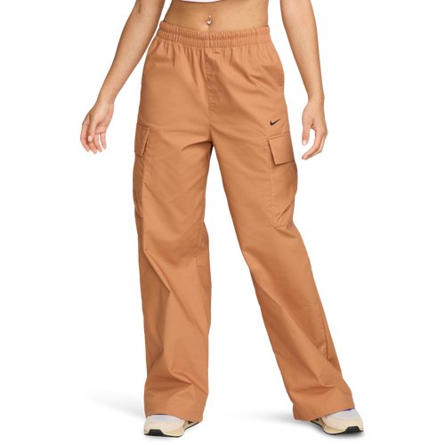 WOMENS - Nike NSW Essential Woven Cargo Pants - Flax/Black