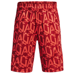 Boys' Grade School - Under Armour Prototype Printed Shorts - Radio Red/Stadium Red/White