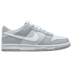 Girls' Grade School - Nike Dunk Low - Pure Platinum/Wolf Grey