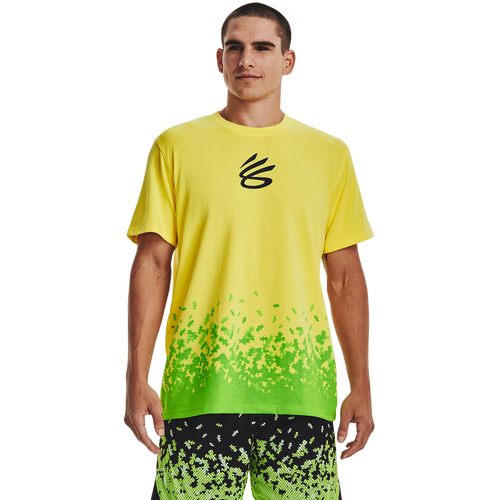 

Under Armour Mens Under Armour Curry Spk Heavyweight Short Sleeve T-Shirt - Mens Odyssey Yellow/Black Size M