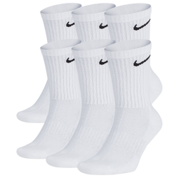 Men's - Nike Everyday Cush Crew 6PR - White/Black