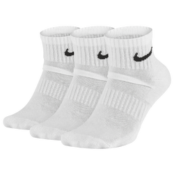 Men's - Nike Everyday Cush Ankle 3PR - White/Black