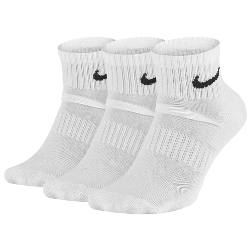

Nike Mens Nike Everyday Cush Ankle 3PR - Mens White/Black Size M