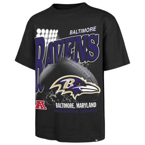 47 Brand Mens Baltimore Ravens NFL Baltimore Ravens Hometown Short Sleeve T-Shirt - - Black