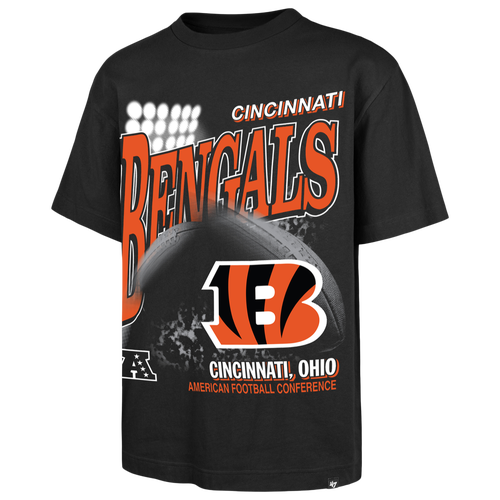 47 Brand Mens Cincinnati Bengals NFL Cincinnati Bengals Hometown Short Sleeve T-Shirt - - Black