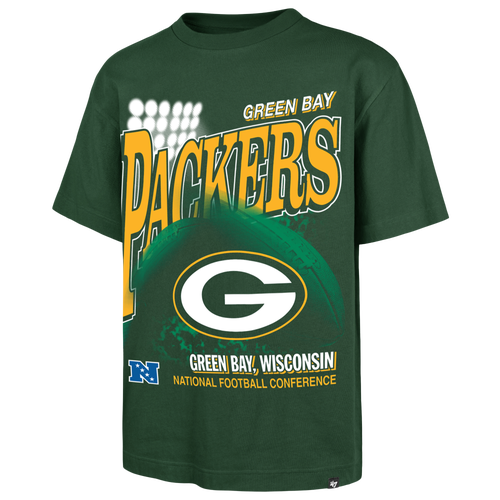 47 Brand Mens Green Bay Packers NFL Green Bay Packers Hometown Short Sleeve T-Shirt - - Dark Green