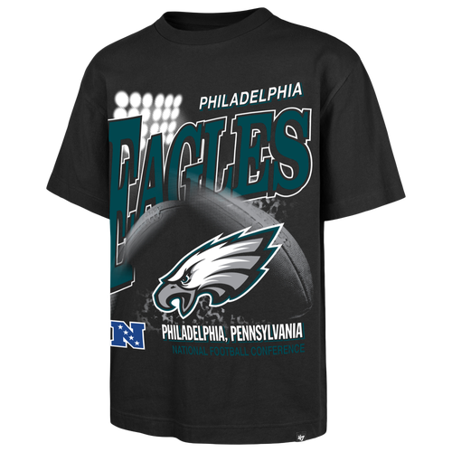 47 Brand Mens Philadelphia Eagles NFL Philadelphia Eagles Hometown Short Sleeve T-Shirt - - Black